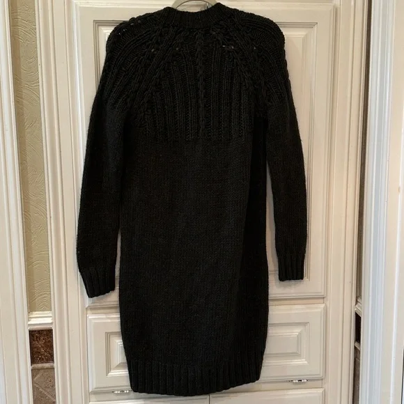 Vince Charcoal Black Long Cardigan Sweater. Size M - Picture 2 of 5